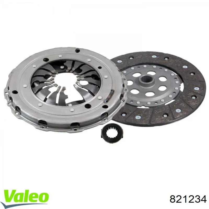 Купити 821234 VALEO Комплект зчеплення (диск, корзина, підшипник)