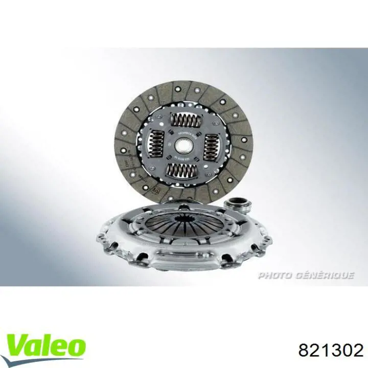 Купити 821302 VALEO Комплект зчеплення (диск, корзина, підшипник)