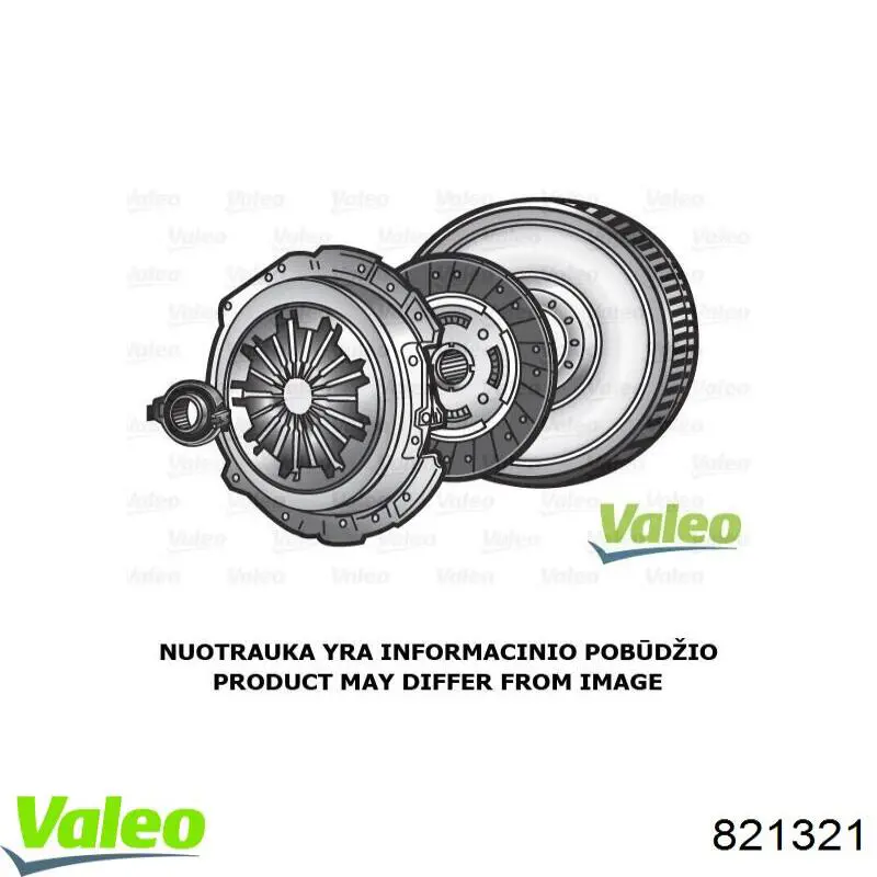 Купити 821321 VALEO Комплект зчеплення (диск, корзина, підшипник)