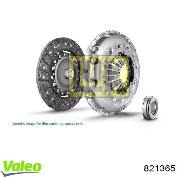 Комплект зчеплення (3 частини) VALEO 821365 ціна, від 117.81 USD