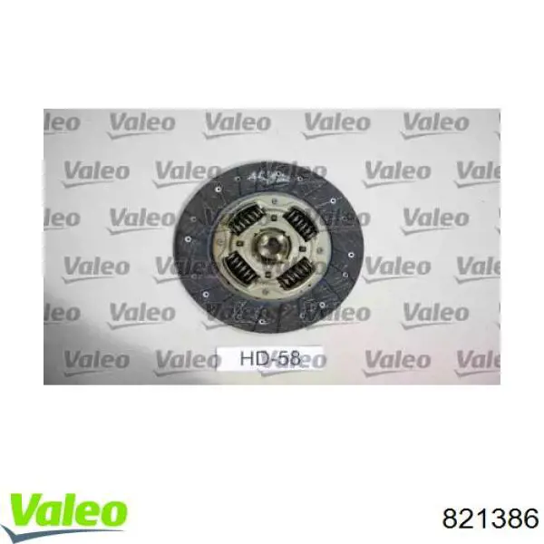 Комплект зчеплення (3 частини) VALEO 821386 ціна, від 157.88 USD