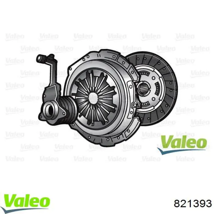 Купити 821393 VALEO Комплект зчеплення (диск, корзина, підшипник)