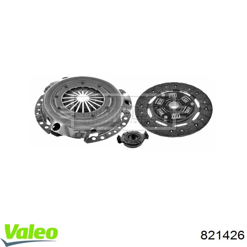 Купити 821426 VALEO Комплект зчеплення (диск, корзина, підшипник)