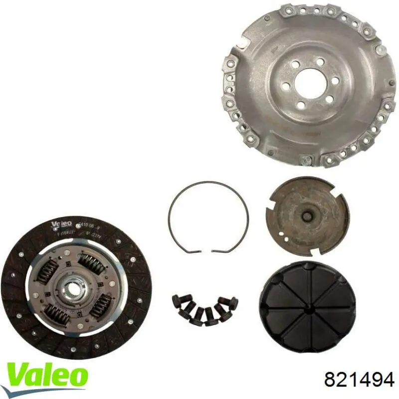 Комплект зчеплення (3 частини) VALEO 821494 ціна, від 136.53 USD