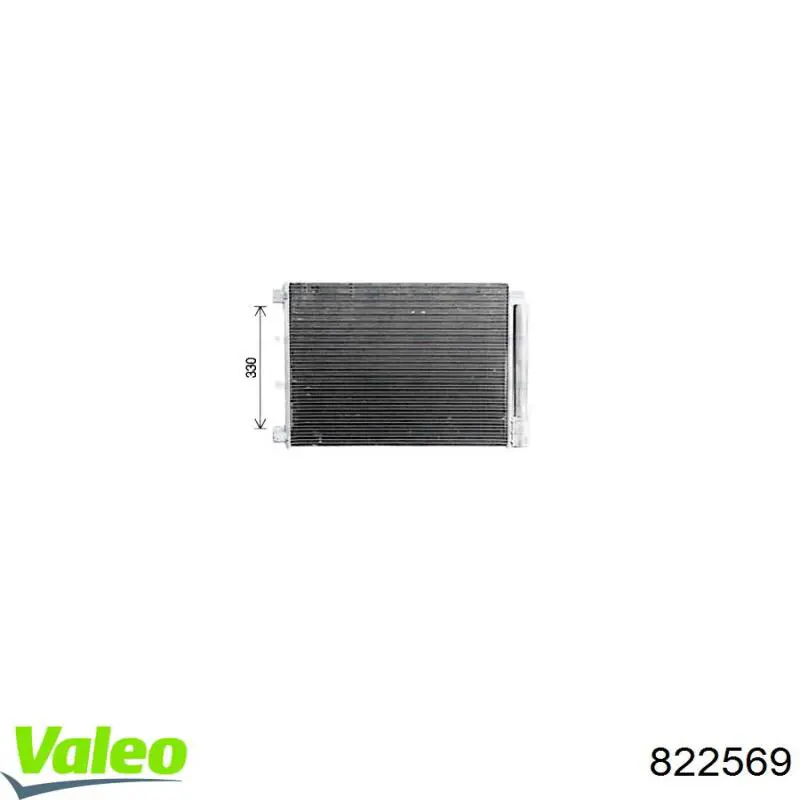 Купити 822569 VALEO Радіатор системи охолодження кондиціонера