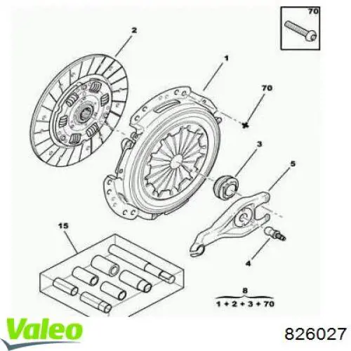 826027 VALEO Зчеплення в зборі