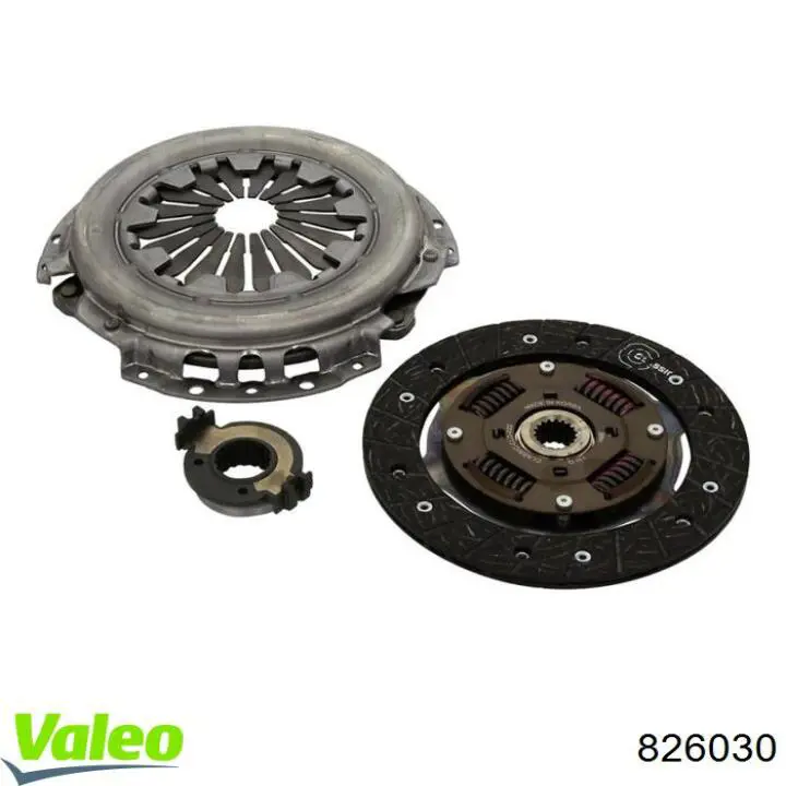 Комплект зчеплення (3 частини) VALEO 826030 ціна, від 97.92 USD