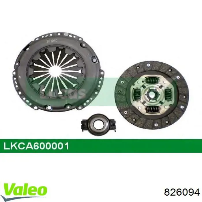 Купити 826094 VALEO Комплект зчеплення (диск, корзина, підшипник)