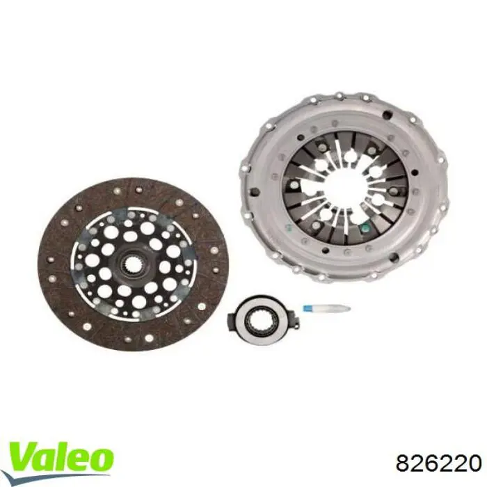 Купити 826220 VALEO Комплект зчеплення (диск, корзина, підшипник)