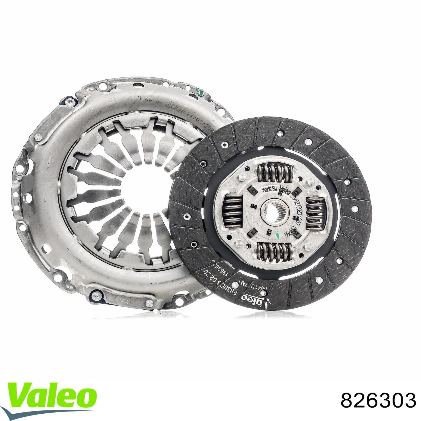 Купити 826303 VALEO Комплект зчеплення (диск, корзина, підшипник)