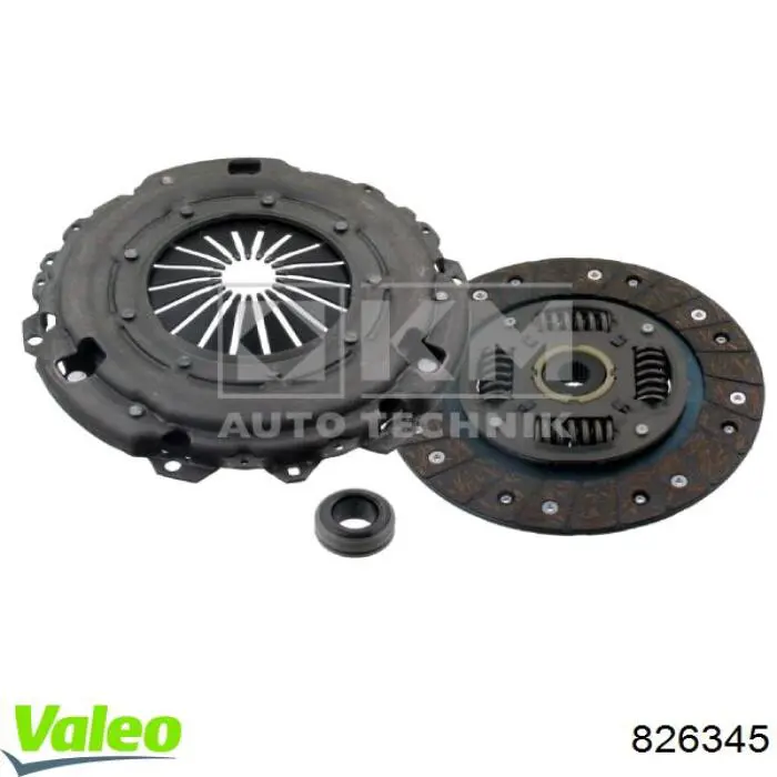 Купити 826345 VALEO Комплект зчеплення (диск, корзина, підшипник)