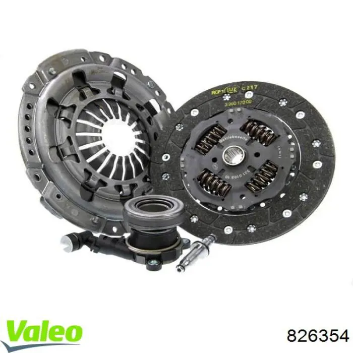 Комплект зчеплення (3 частини) VALEO 826354 ціна, від 229.61 USD