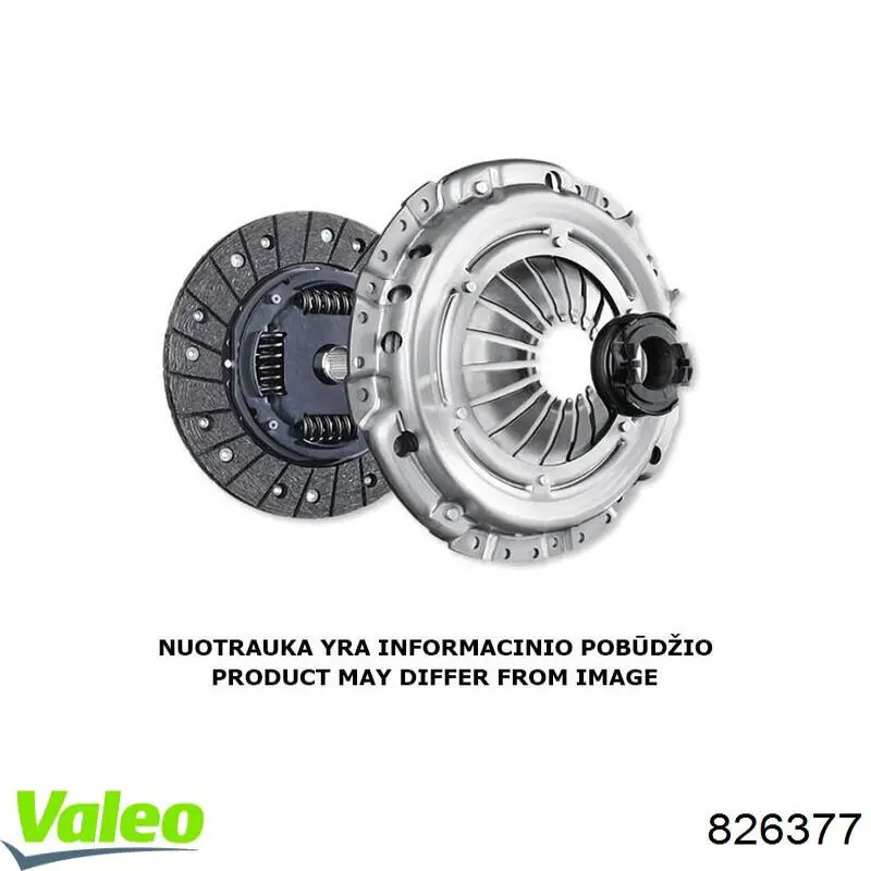 Купити 826377 VALEO Комплект зчеплення (диск, корзина, підшипник)