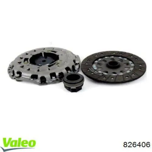 Купити 826406 VALEO Комплект зчеплення (диск, корзина, підшипник)