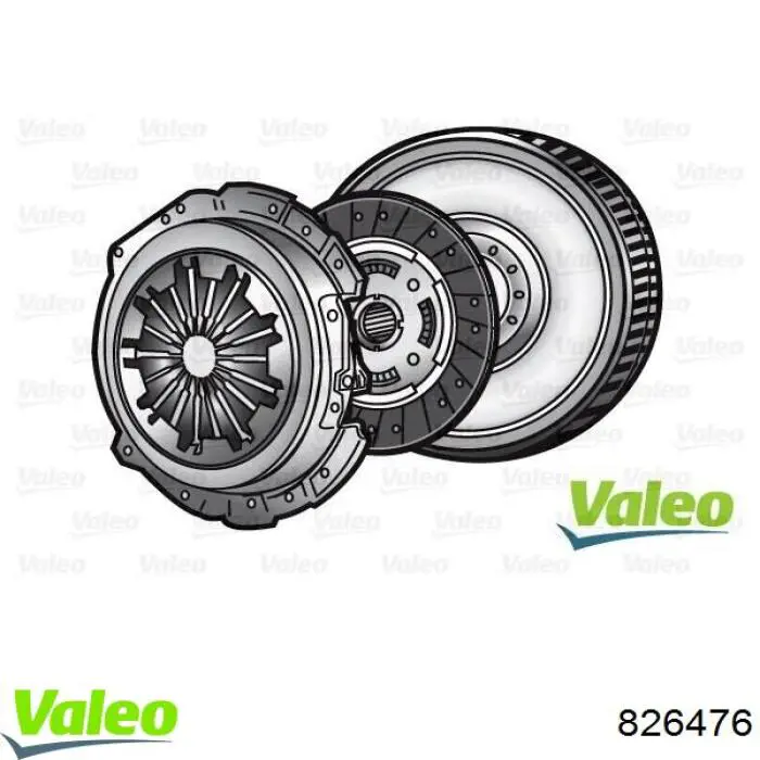 Купити 826476 VALEO Комплект зчеплення (диск, корзина, підшипник)