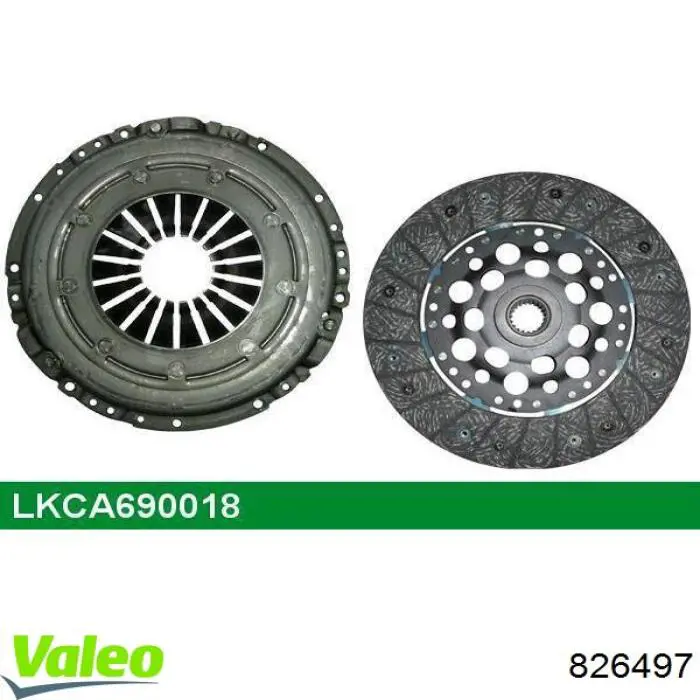 Комплект зчеплення (3 частини) VALEO 826497 ціна, від 159.75 USD
