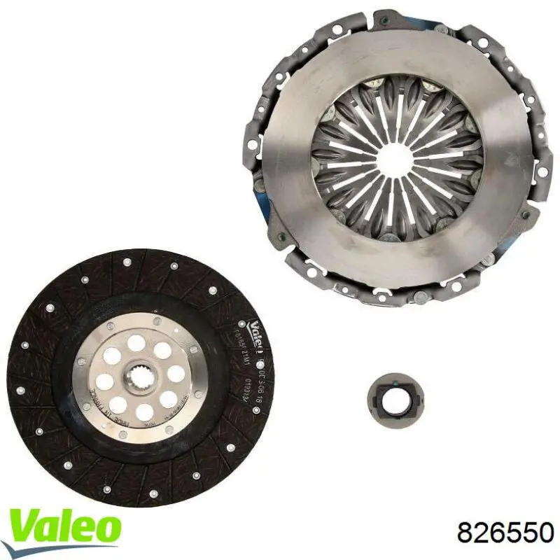 Комплект зчеплення (3 частини) VALEO 826550 ціна, від 105.67 USD