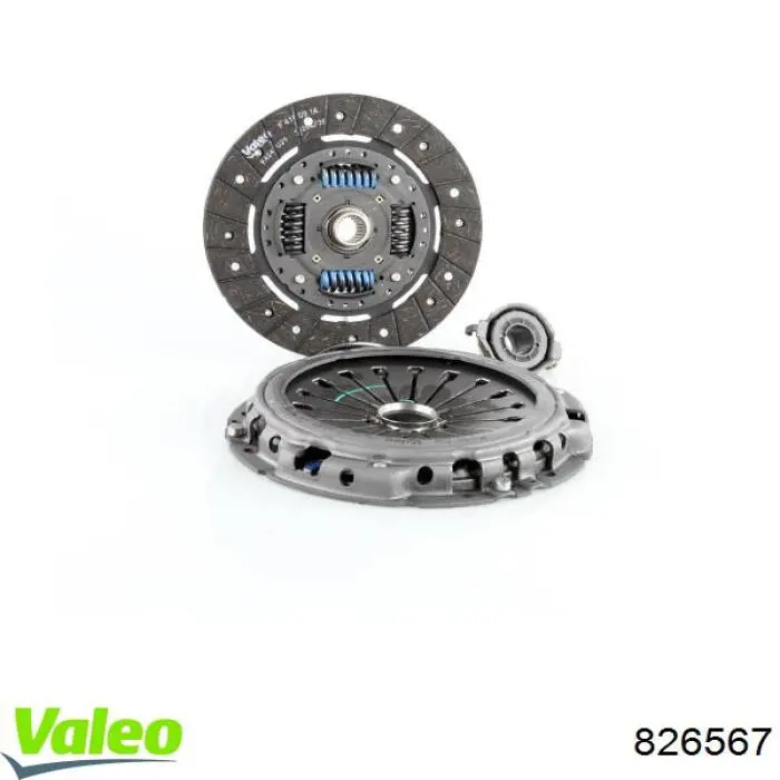 Купити 826567 VALEO Комплект зчеплення (диск, корзина, підшипник)
