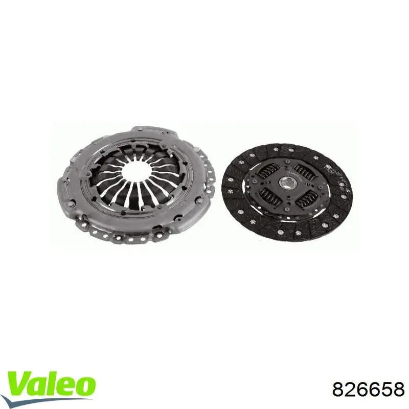 Купити 826658 VALEO Комплект зчеплення (диск, корзина, підшипник)