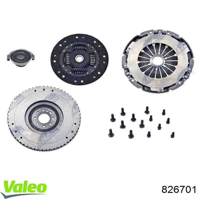 Купити 826701 VALEO Комплект зчеплення (диск, корзина, підшипник)