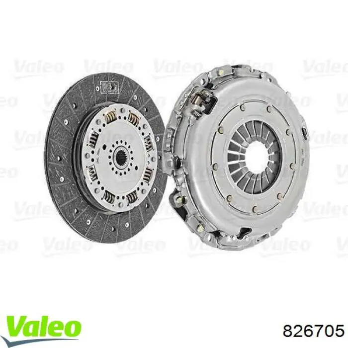 Купити 826705 VALEO Комплект зчеплення (диск, корзина, підшипник)