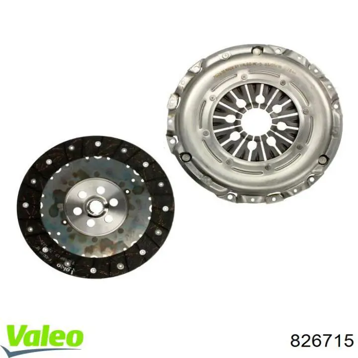 Комплект зчеплення (3 частини) VALEO 826715 ціна, від 208.57 USD