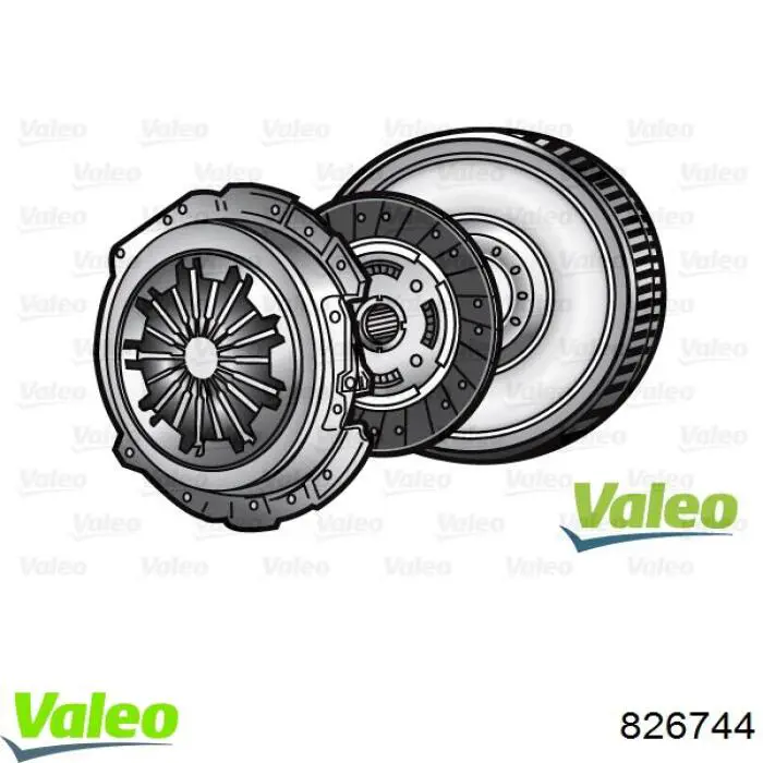 Комплект зчеплення (3 частини) VALEO 826744 ціна, від 135.15 USD