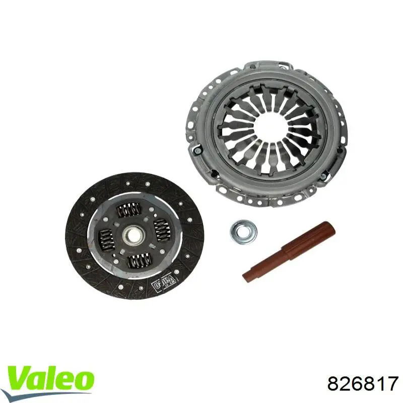 Комплект зчеплення (3 частини) VALEO 826817 ціна, від 155.08 USD