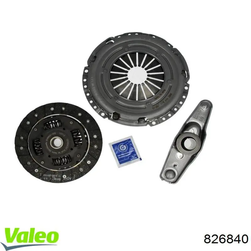 Купити 826840 VALEO Комплект зчеплення (диск, корзина, підшипник)