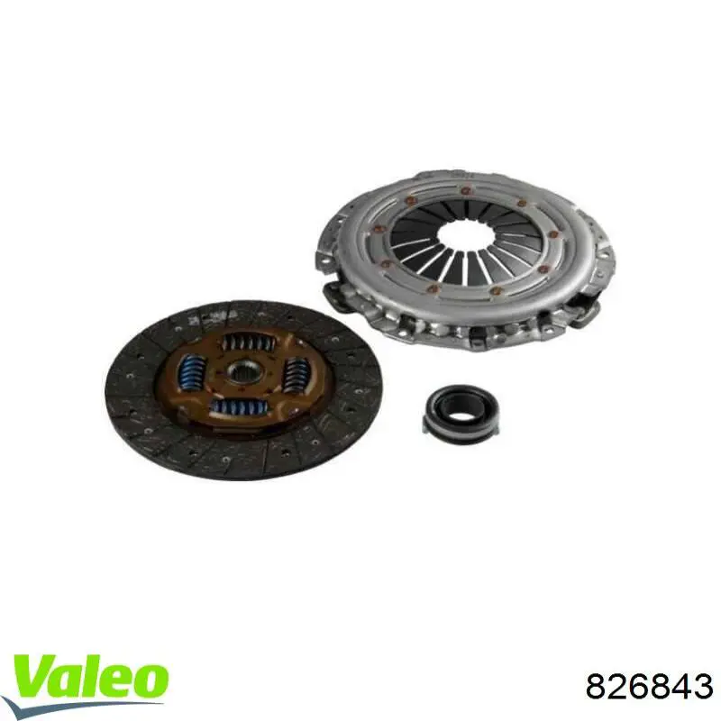 Купити 826843 VALEO Комплект зчеплення (диск, корзина, підшипник)