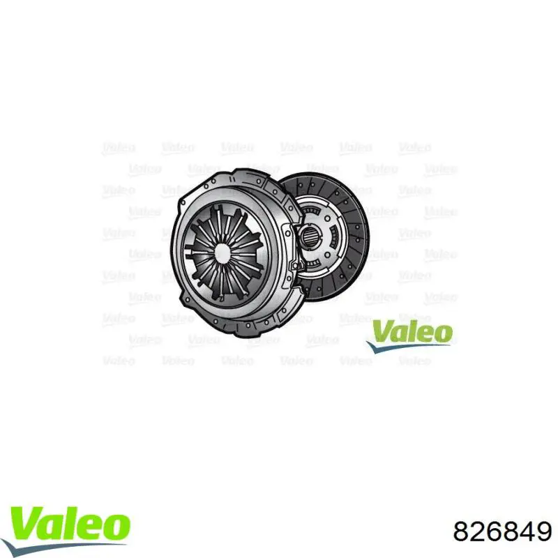 Купити 826849 VALEO Комплект зчеплення (диск, корзина, підшипник)