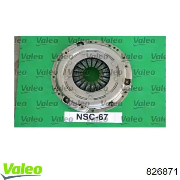 Купити 826871 VALEO Комплект зчеплення (диск, корзина, підшипник)