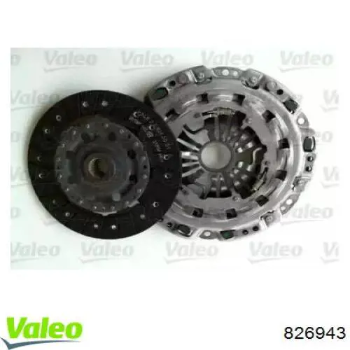 Комплект зчеплення (3 частини) VALEO 826943 ціна, від 301.67 USD