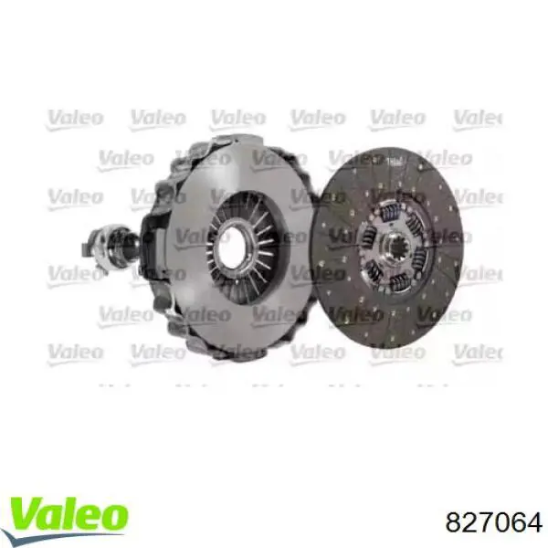 Купити 827064 VALEO Комплект зчеплення (диск, корзина, підшипник)