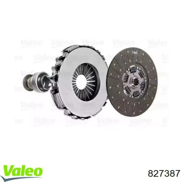 Купити 827387 VALEO Комплект зчеплення (диск, корзина, підшипник)