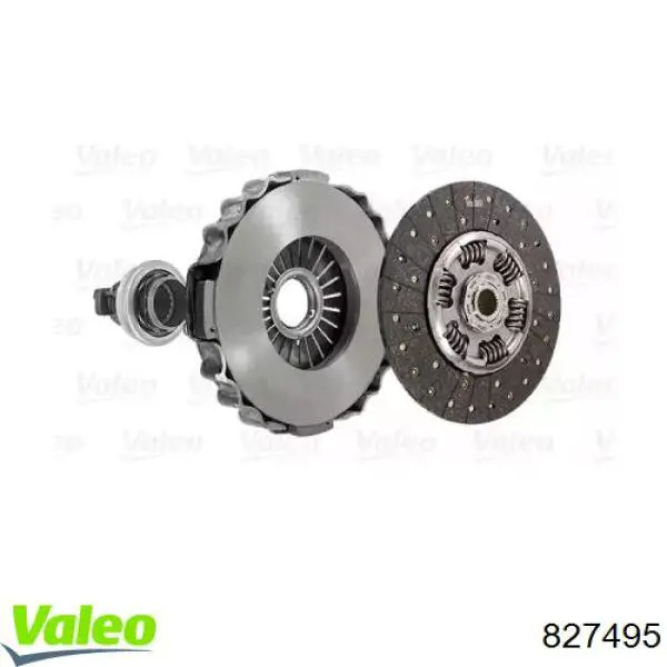 Купити 827495 VALEO Комплект зчеплення (диск, корзина, підшипник)