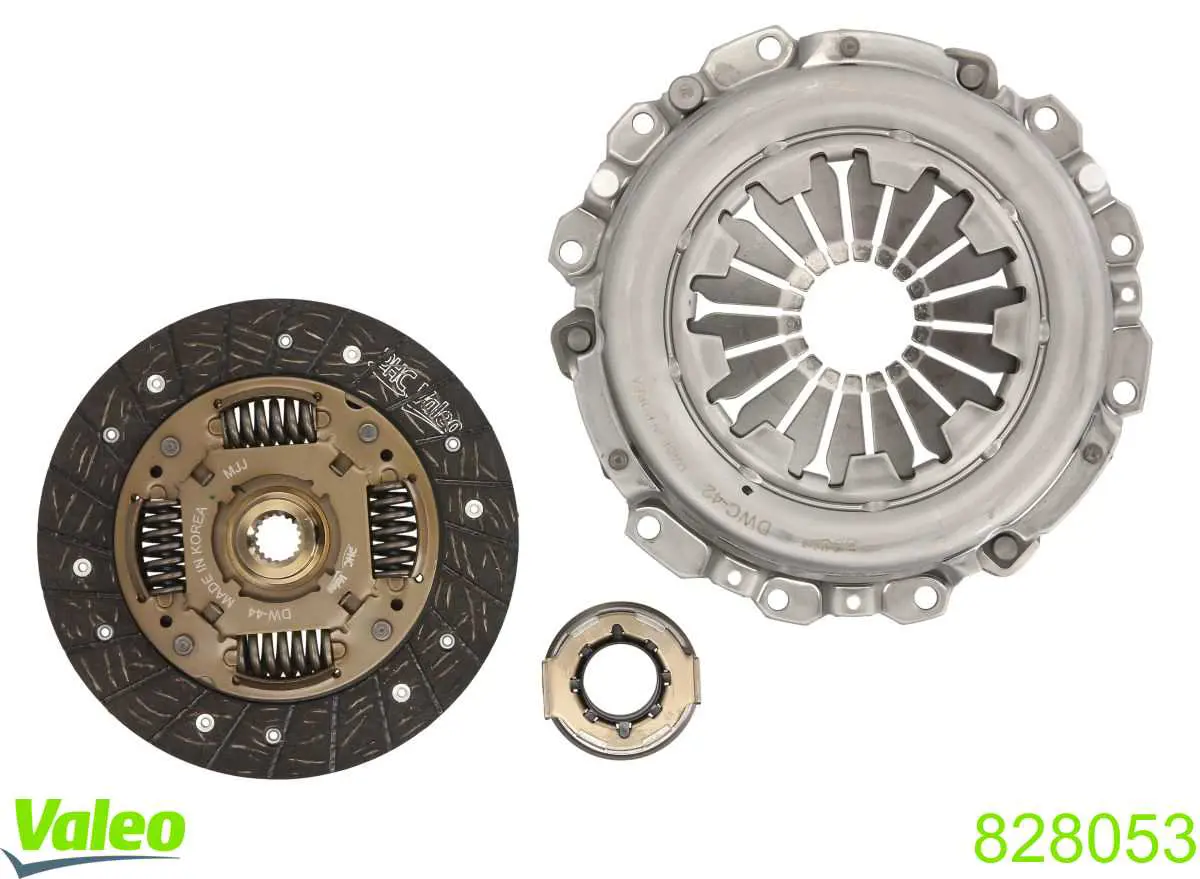 Купити 828053 VALEO Комплект зчеплення (диск, корзина, підшипник)