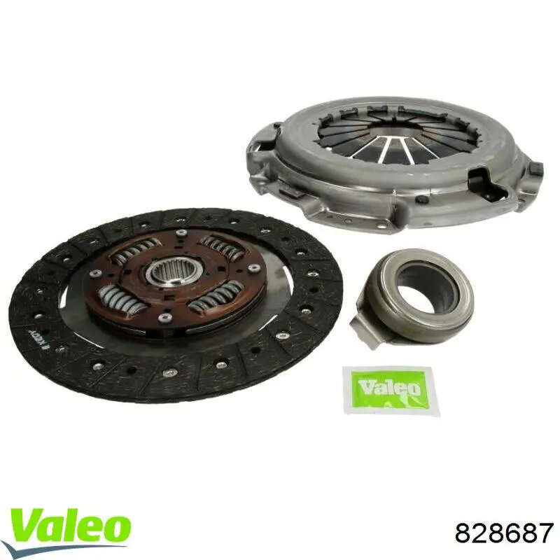 Купити 828687 VALEO Комплект зчеплення (диск, корзина, підшипник)