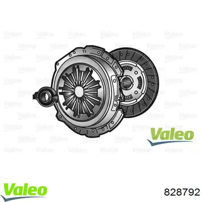 Купити 828792 VALEO Комплект зчеплення (диск, корзина, підшипник)