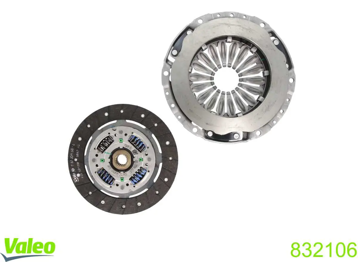 Комплект зчеплення (3 частини) VALEO 832106 ціна, від 170.02 USD