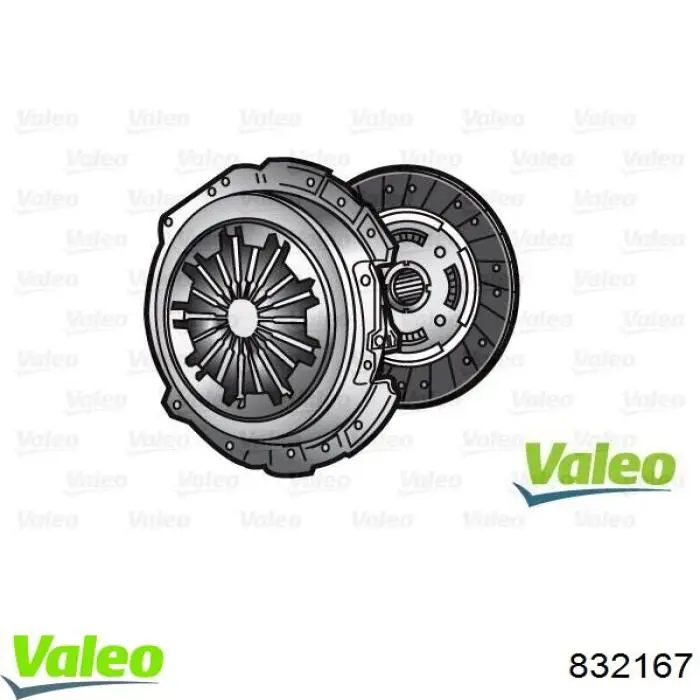 Комплект зчеплення (3 частини) VALEO 832167 ціна, від 240.13 USD