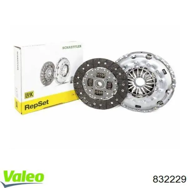 Купити 832229 VALEO Комплект зчеплення (диск, корзина, підшипник)