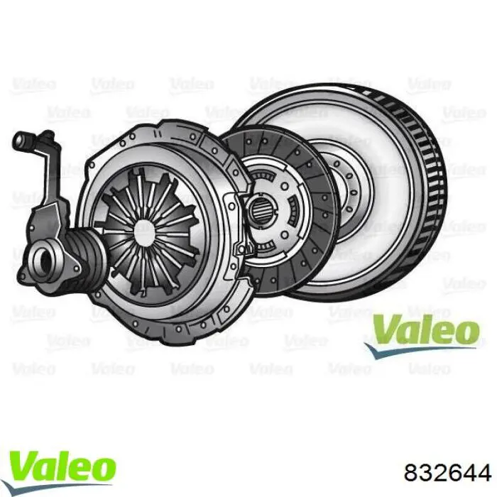 Комплект зчеплення (3 частини) VALEO 832644 ціна, від 206.41 USD