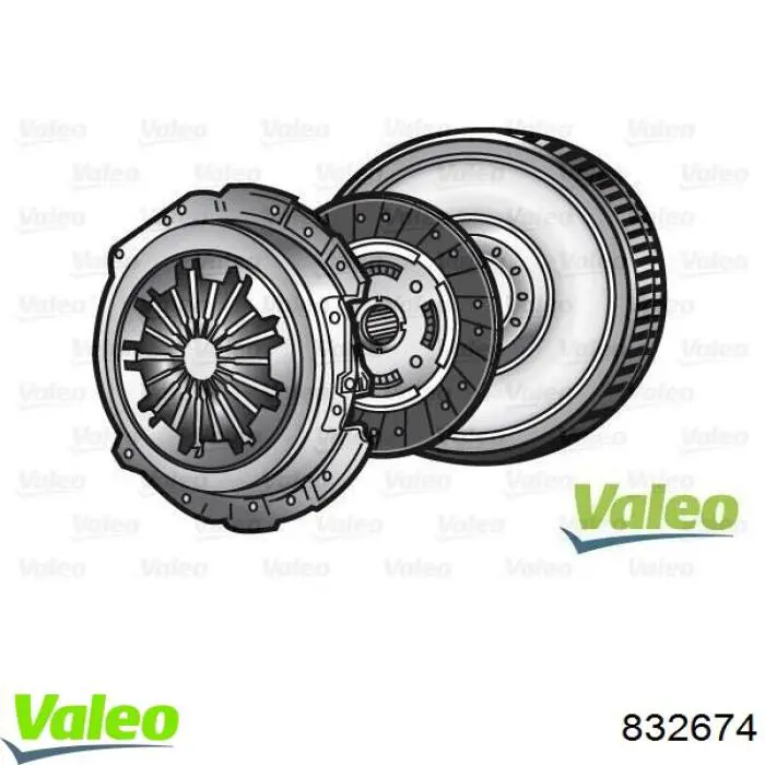 Купити 832674 VALEO Комплект зчеплення (диск, корзина, підшипник)