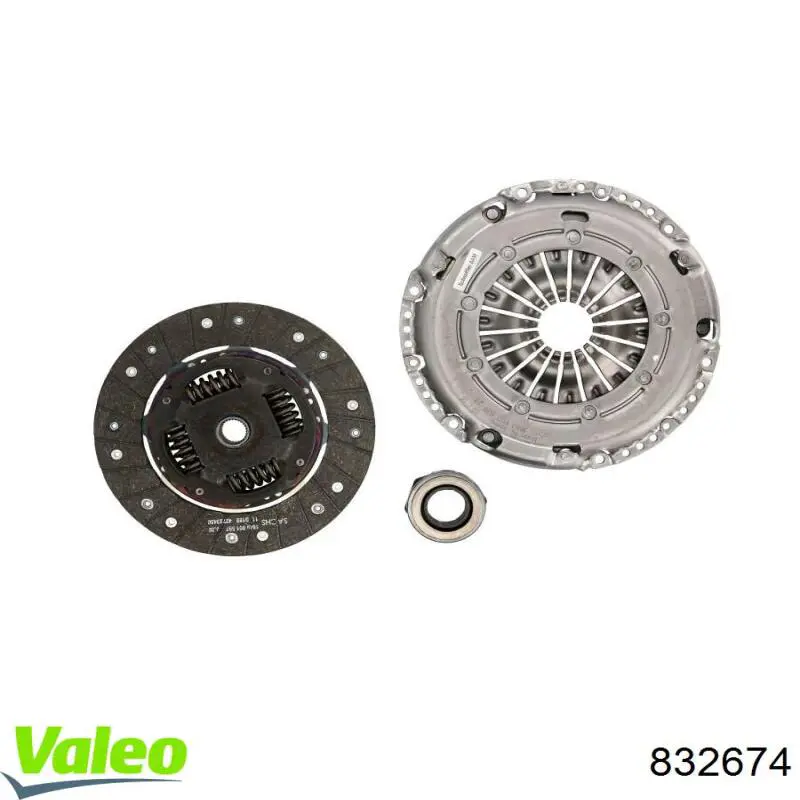 Комплект зчеплення (3 частини) VALEO 832674 ціна, від 291.80 USD