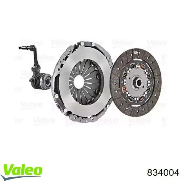 Купити 834004 VALEO Комплект зчеплення (диск, корзина, підшипник)