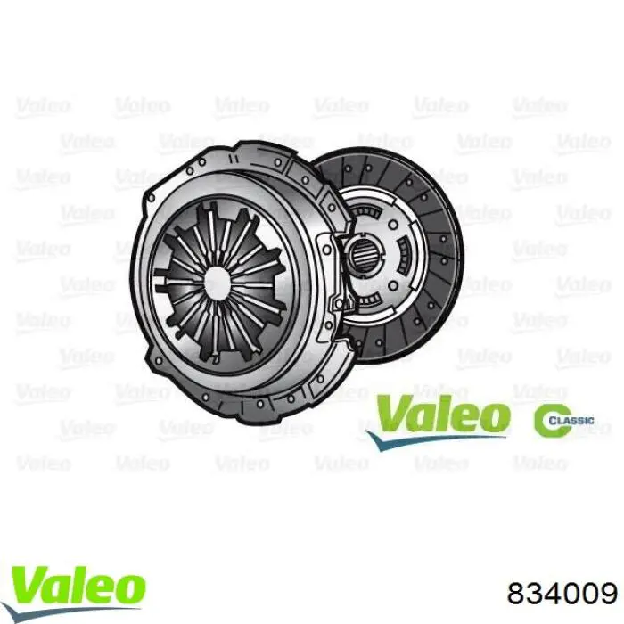Комплект зчеплення (3 частини) VALEO 834009 ціна, від 154.85 USD