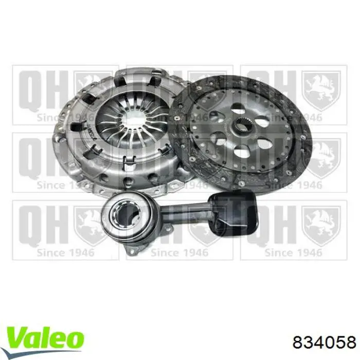 Комплект зчеплення (3 частини) VALEO 834058 ціна, від 183.01 USD