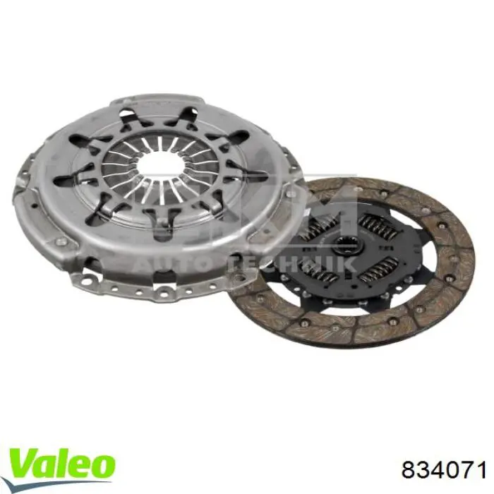 Купити 834071 VALEO Комплект зчеплення (диск, корзина, підшипник)