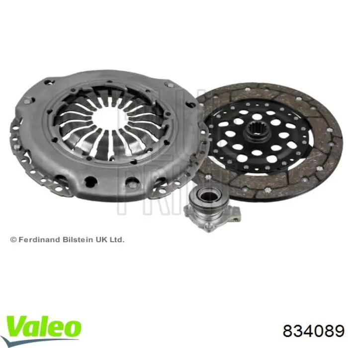 Комплект зчеплення (3 частини) VALEO 834089 ціна, від 173.23 USD